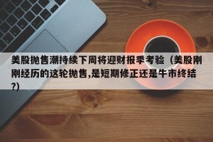 美股抛售潮持续下周将迎财报季考验（美股刚刚经历的这轮抛售,是短期修正还是牛市终结?）