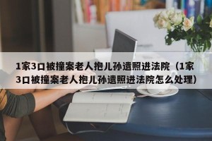 1家3口被撞案老人抱儿孙遗照进法院（1家3口被撞案老人抱儿孙遗照进法院怎么处理）
